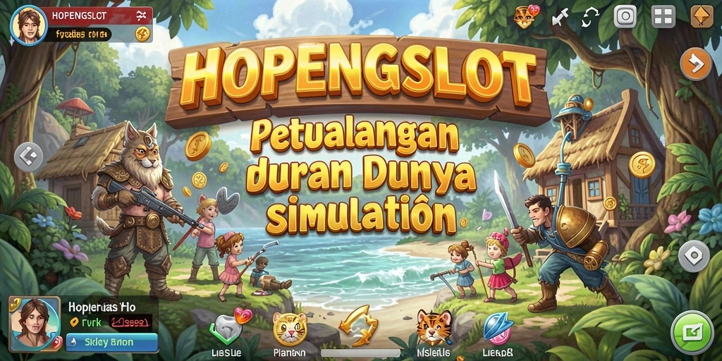 Tangkapan layar HOPENGSLOT menunjukkan grafik menawan dan gameplay seru.