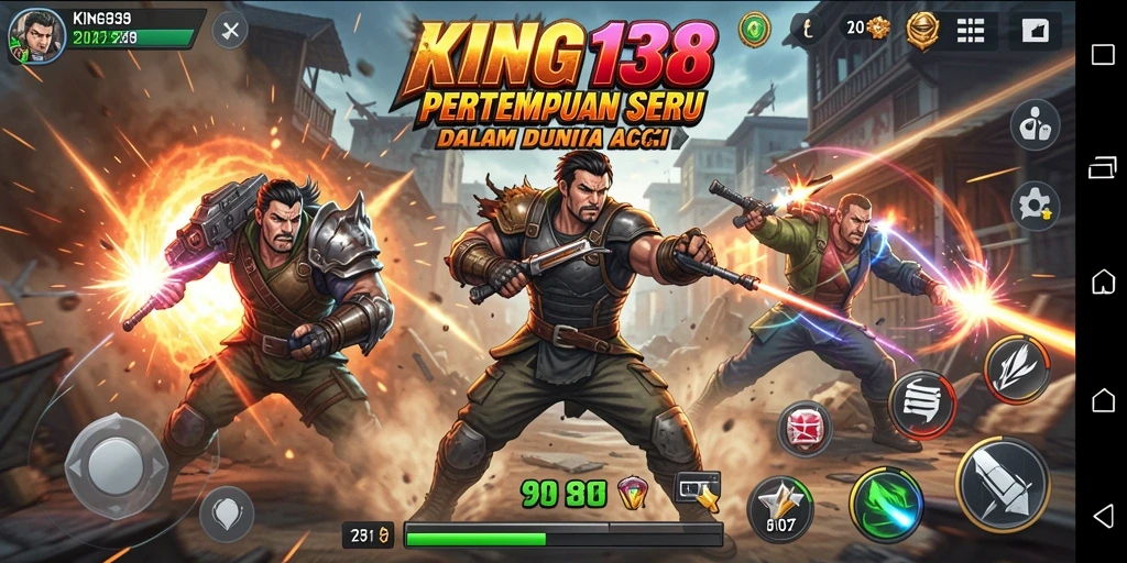 Tampilan gameplay KING138 yang mendebarkan dan penuh aksi.