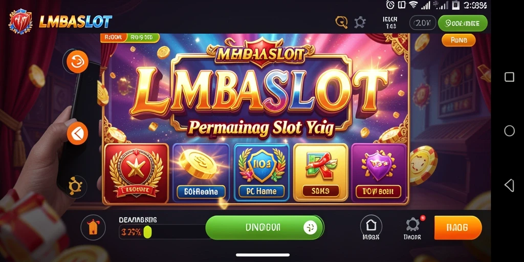 Tampilan gameplay seru dari LMBASLOT dengan efek visual menakjubkan.