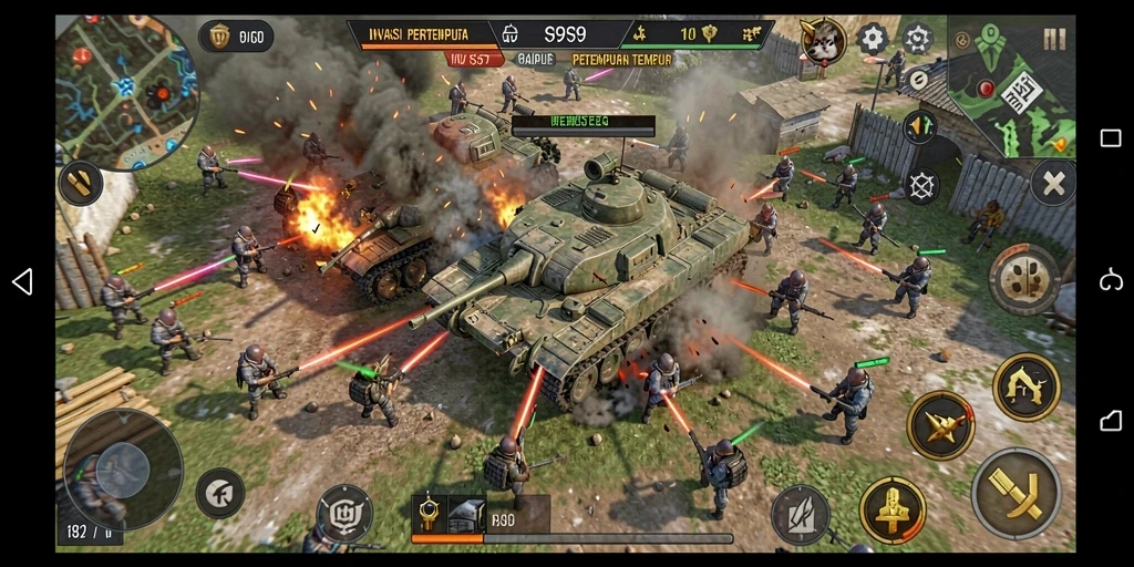 Tampilan gameplay S9S9 yang mendebarkan dan penuh aksi.