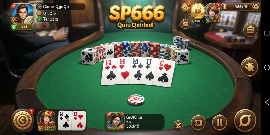 Tampilan gameplay QiuQiu yang menegangkan dan mendebarkan.